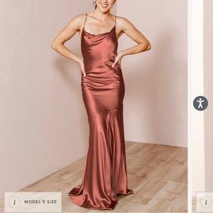 Revelry Kimora Satin Dress